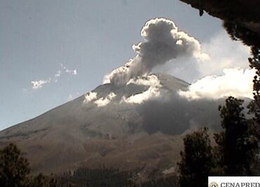 Popocatépetl emite 183 exhalaciones en las últimas 24 horas