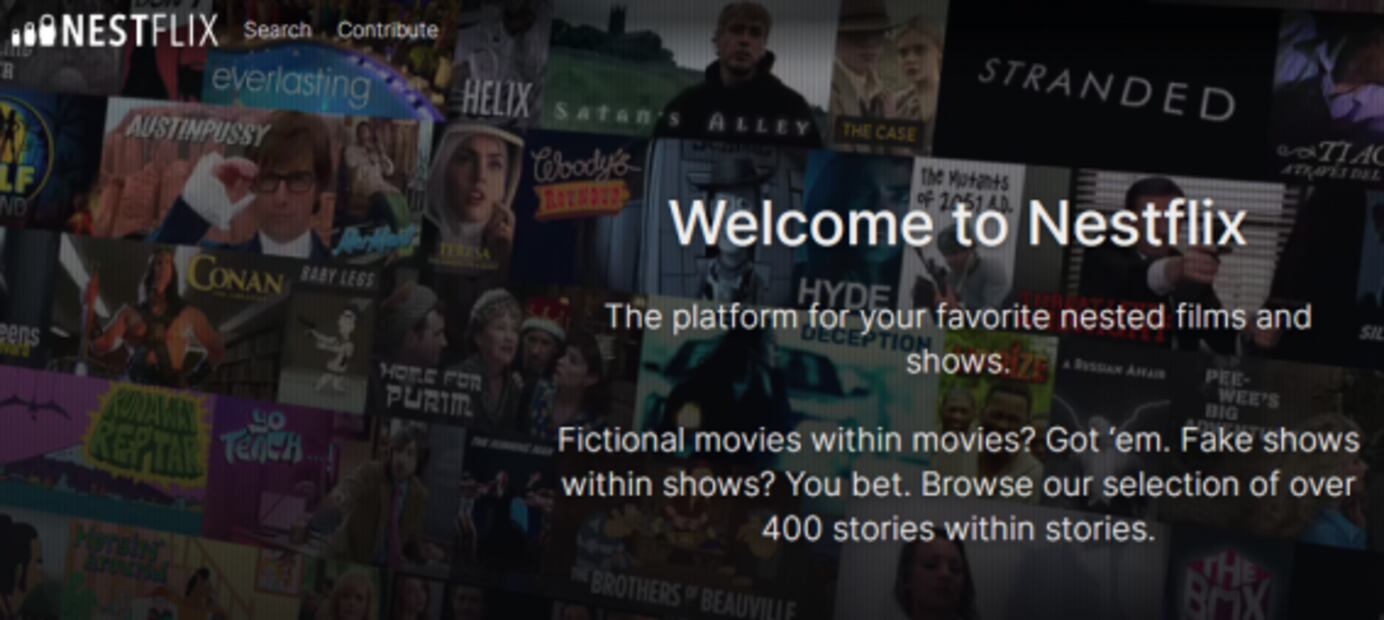 Nestflix, el servicio de películas y series falsas que querrás conocer