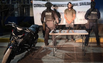 Operativo en municipio en Sinaloa deja dos personas detenidas; se les incautaron armas y droga