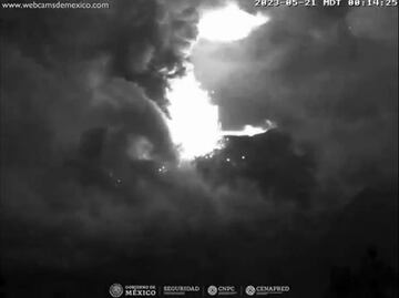 Así se escuchó la explosión del Popocatépetl de la madrugada VIDEO