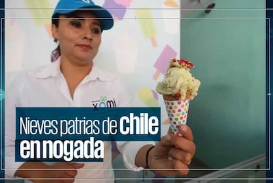 Nieves patrias de chile en nogada