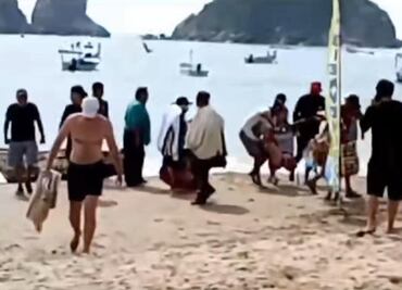 VIDEO: Mujer pierde la vida tras ataque de tiburón en la Bahía de Melaque, Jalisco