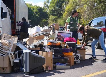 "Reciclatón" de Sedema CDMX reúne más de 70 toneladas de desechos electrónicos; "es el mayor acopio de la historia", dice Brugada