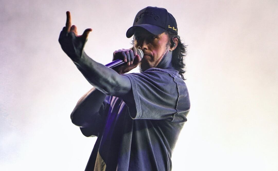 Ronnie Radke, vocalista de  Falling in Reverse.Foto: Marlem Suárez/El Universal.