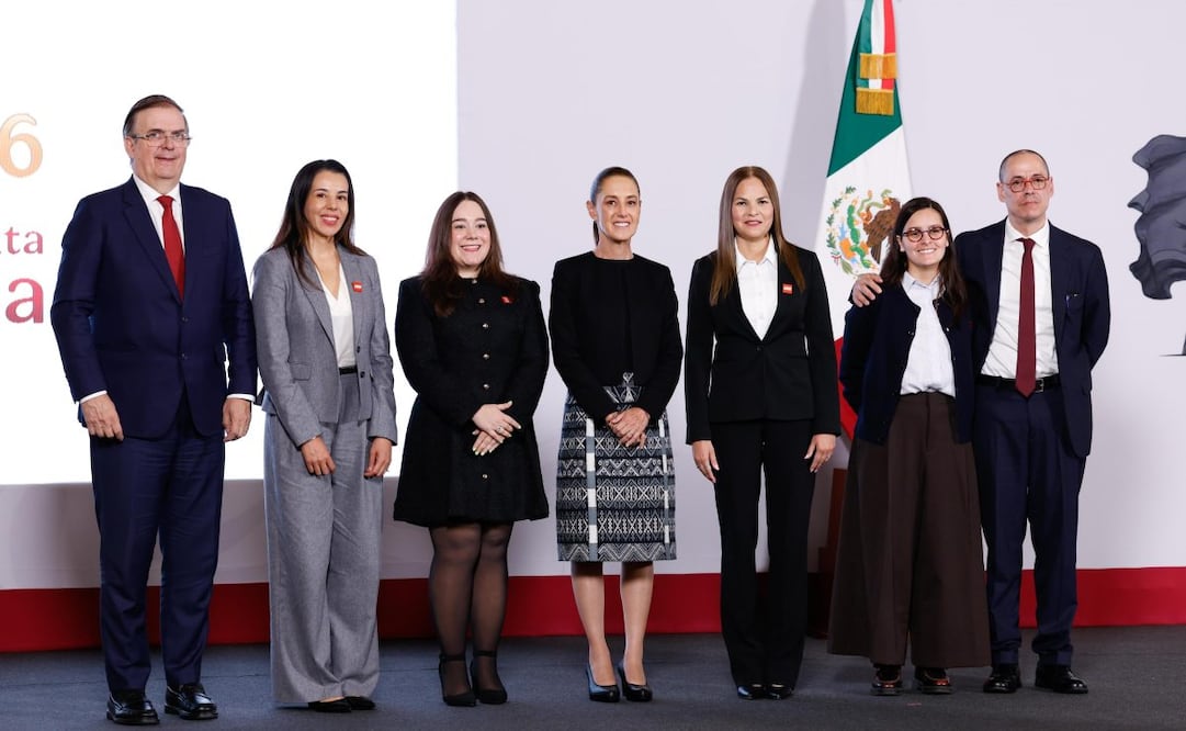 La presidenta Claudia Sheinbaum en la “Mañanera del Pueblo” del jueves 24 de septiembre en Palacio Nacional, en donde se anunció una inversión de Lego en México. Foto: Diego Simón Sánchez/ EL UNIVERSAL