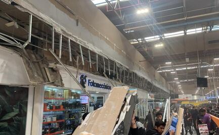 Cae plafón en supermercado ubicado en alcaldía Benito Juárez; hay dos personas heridas