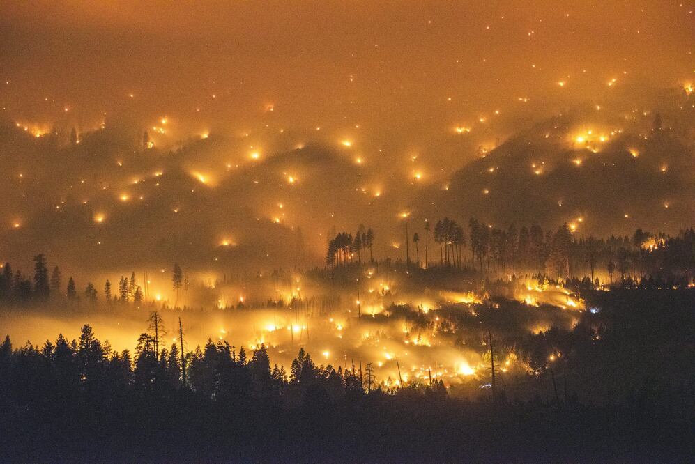 Incendio en el valle del parque Yosemite en California (Estados Unidos). (Foto: Archivo. EL UNIVERSAL)