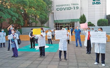 Médicos del IMSS exigen equipo de protección