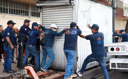 Alcaldía Cuauhtémoc retira casi 7 toneladas de obstáculos viales en una semana; liberan más de 2 mil metros cuadrados