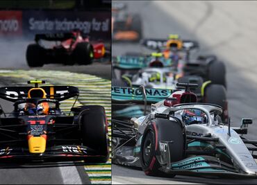 Checo Pérez fue séptimo en el Gran Premio de Brasil, que fue dominado por Mercedes