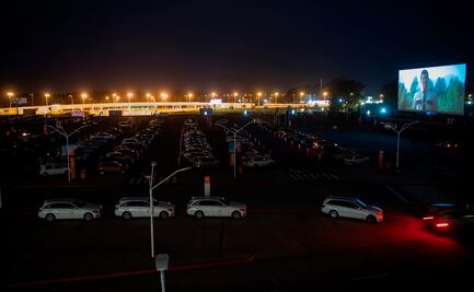 A falta de vuelos, aeropuerto en Uruguay se convierte en autocine