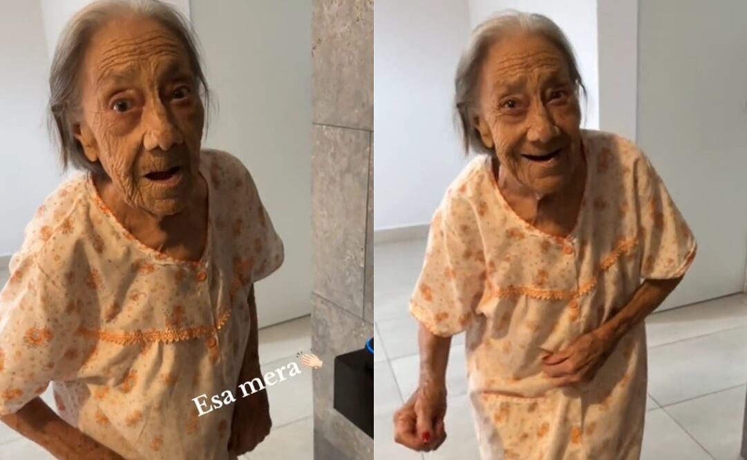 Abuelita se hace viral en TikTok. Foto: Capturas de la cuenta @euniceherrera