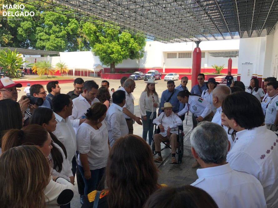 Visita a la estación migratoria Siglo XXI. Foto: Twitter @mario_delgado