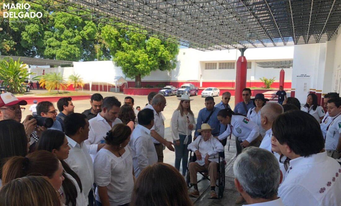 Visita a la estación migratoria Siglo XXI. Foto: Twitter @mario_delgado