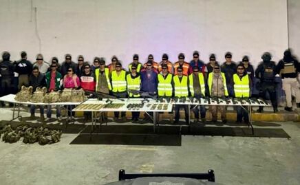 Caen a 27 presuntos integrantes del crimen organizado con arsenal en Nuevo León; siete son menores de edad