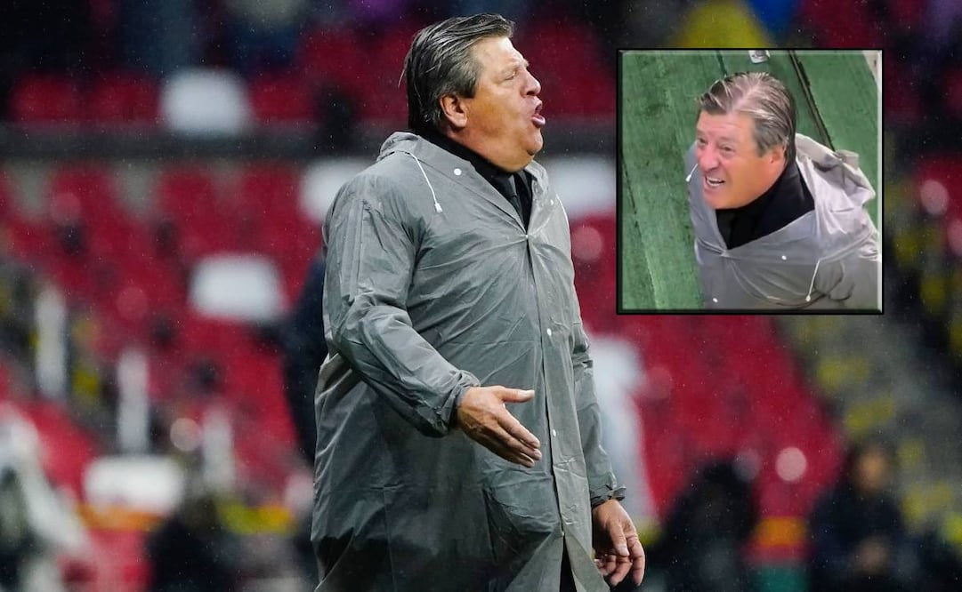 Miguel Herrera discute con aficionado Foto: Imago7 / Especial