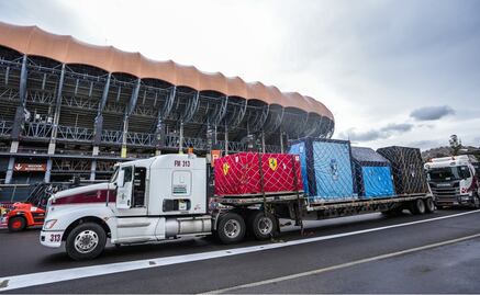 Los monoplazas de la F1 ya están en México; así fue su llegada