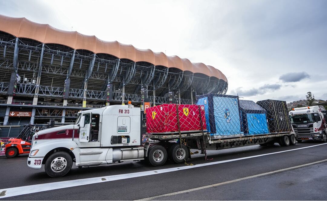 Los monoplazas de la F1 ya están en México; así fue su llegada