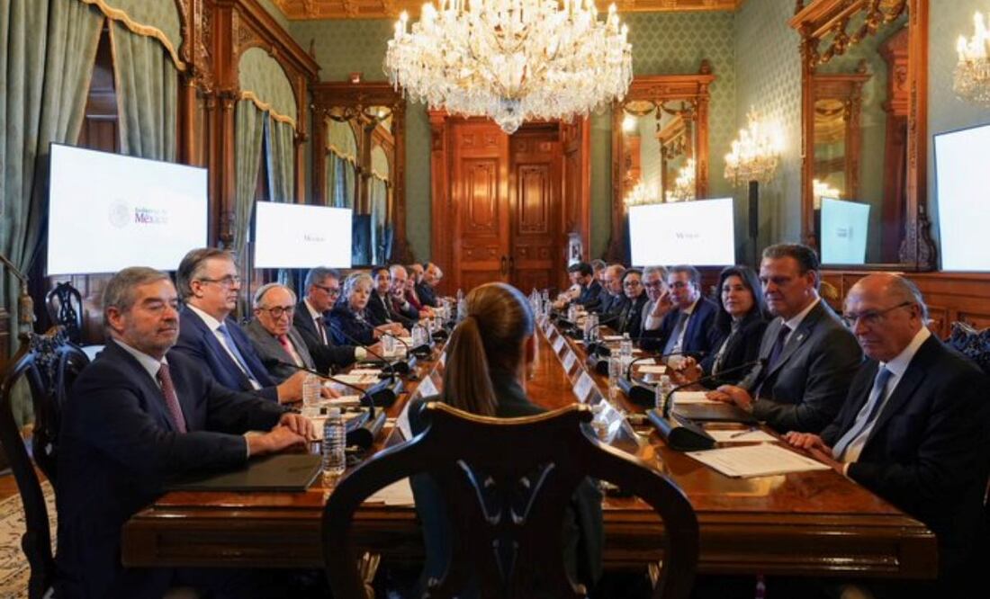 Claudia Sheinbaum se reúne con el vicepresidente de Brasil en Palacio Nacional (28/08/25) Foto: @Claudiashein