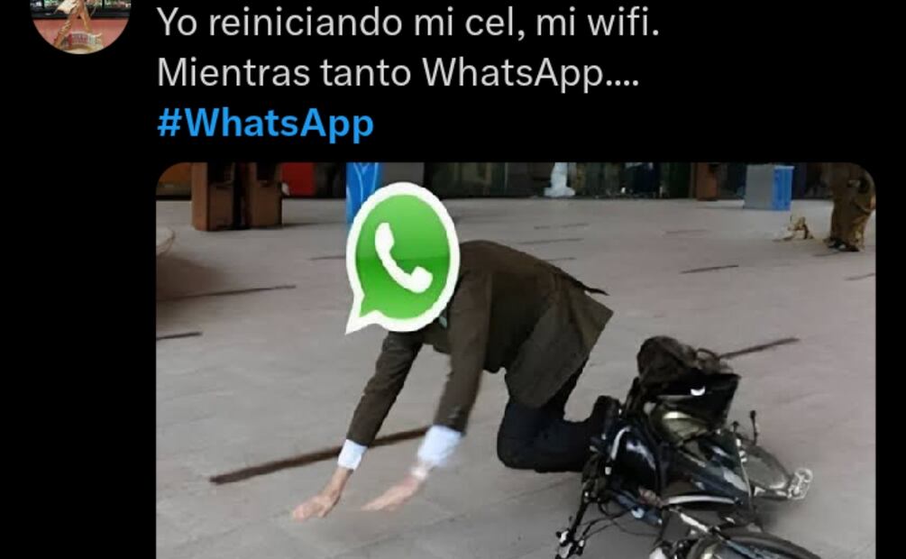 Caída WhatsApp 12 de abril. Imagen: captura de pantalal