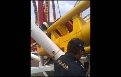 Reportan accidente en juego mecánico de la Feria de Chapultepec