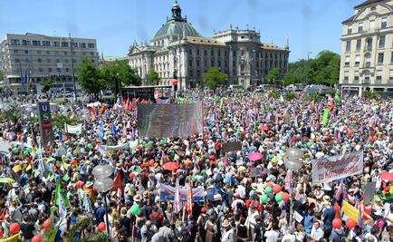 Miles protestan contra cumbre de G7 en Alemania