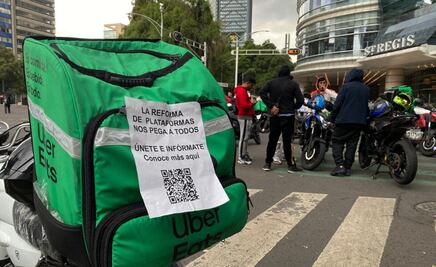 FOTOS: Ahora repartidores por aplicaciones colapsan CDMX; protestan contra la reforma laboral