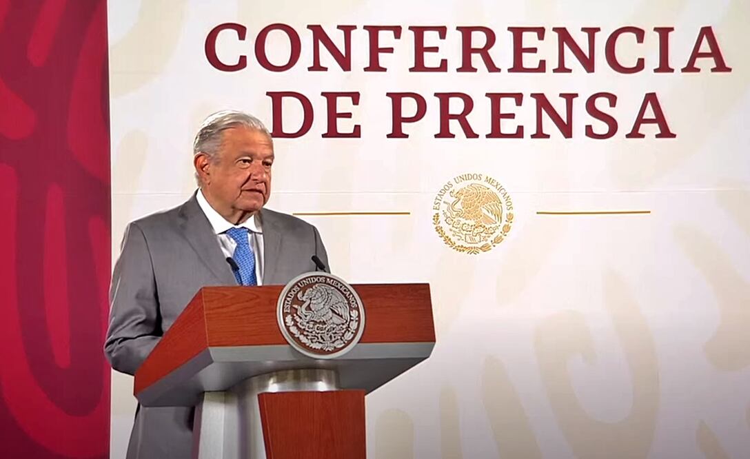 El presidente López Obrador aseguró que pese a la crisis de la pandemia del Covid y al impacto de la invasión de Rusia a Ucrania la economía mexicana ”vamos bien”. Foto: tomada de video