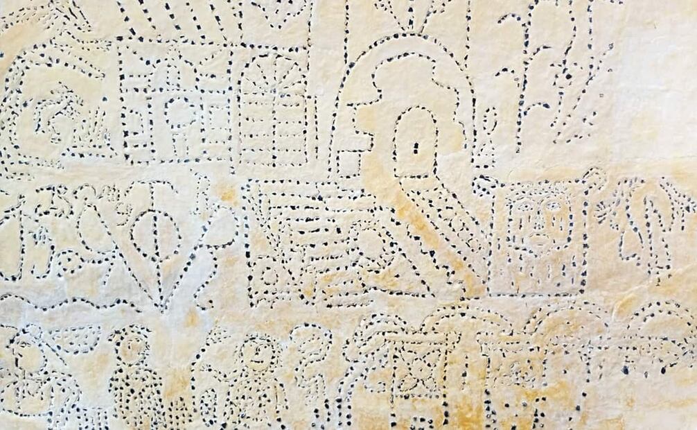 Los investigadores explican que algunas ilustraciones hacen alusión a pasajes católicos. Foto: Eloy Linares/Cortesía.