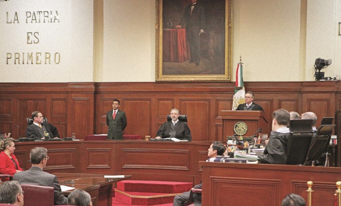 Sesión del pleno de la SCJN. Foto: Archivo/EL UNIVERSAL