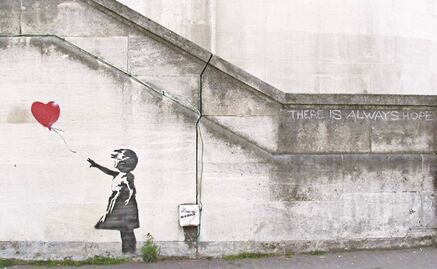 Grafiti de Banksy, obra de arte favorita de los británicos