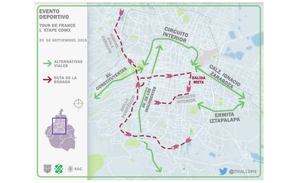 Permanecen cerrados Periférico, Churubusco y Viaducto por Tour de Francia