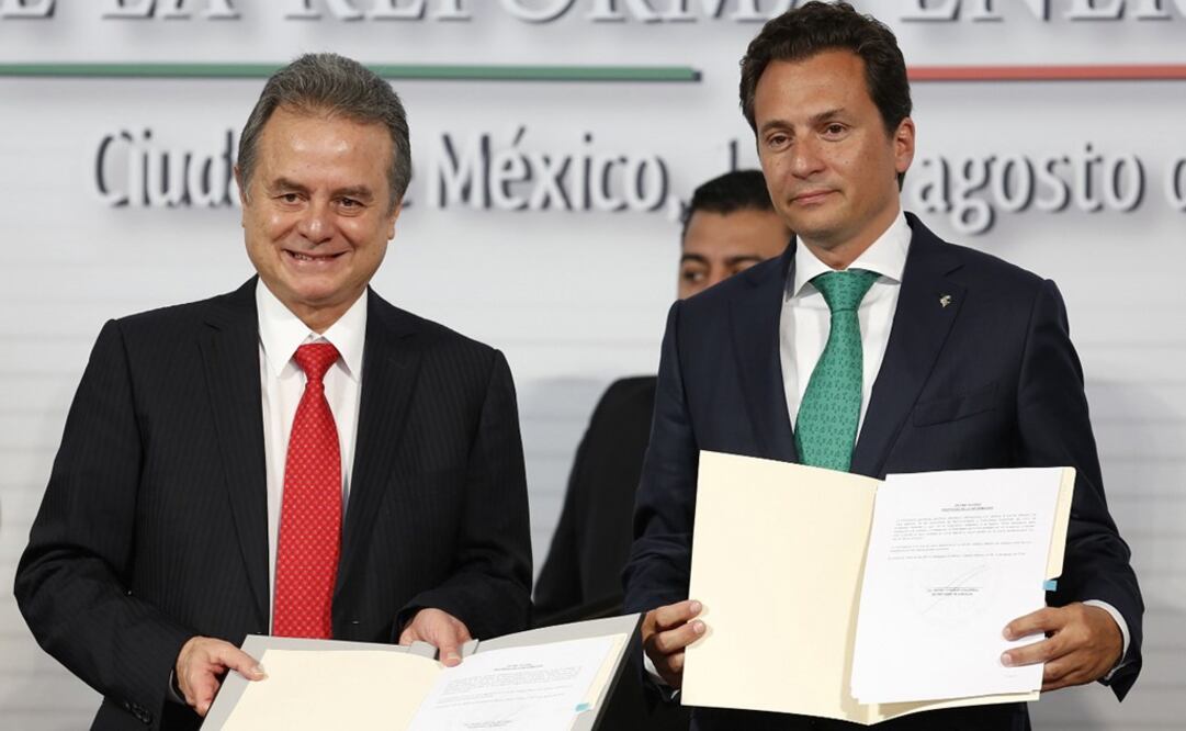 Pedro Joaquín Coldwell and Emilio Lozoya - Photo: Tomas Bravo/REUTERS