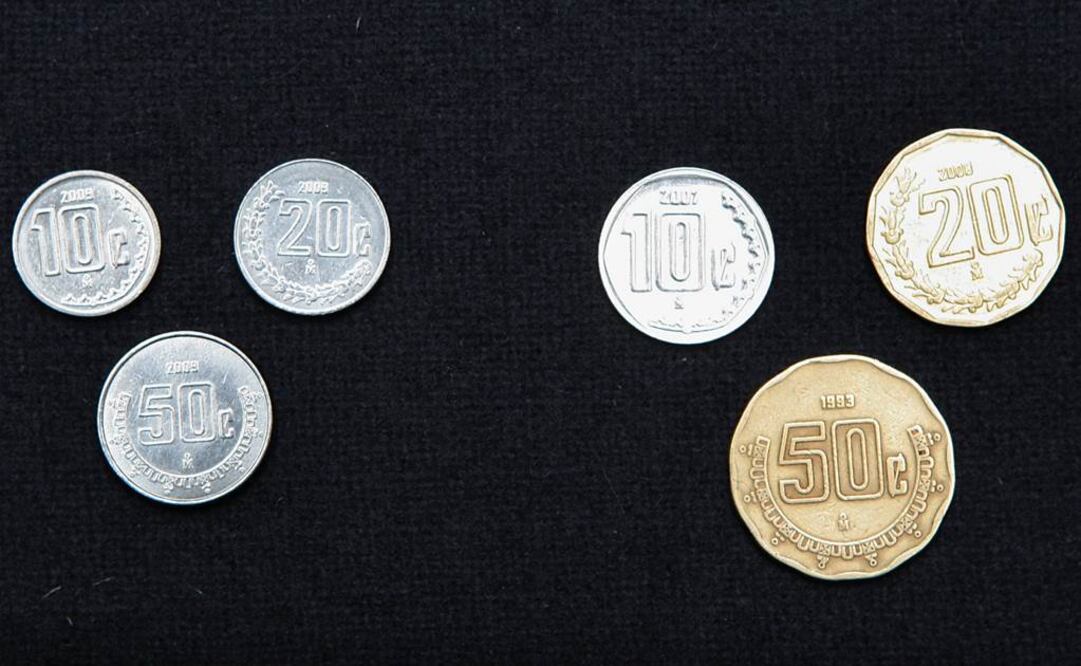 Monedas de 10 y 20 centavos, caras y despreciadas por los mexicanos