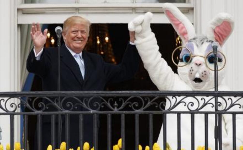 Trump inaugura ceremonia de caza de huevos de Pascua en la Casa Blanca
