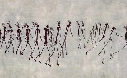 Sketches of Rock Paintings to be shown at Anthropology Museum in Mexico