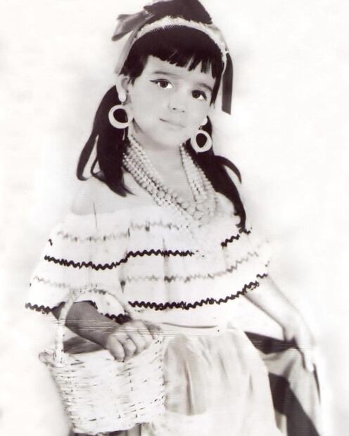 Así lucía Maribel Guardia de niña