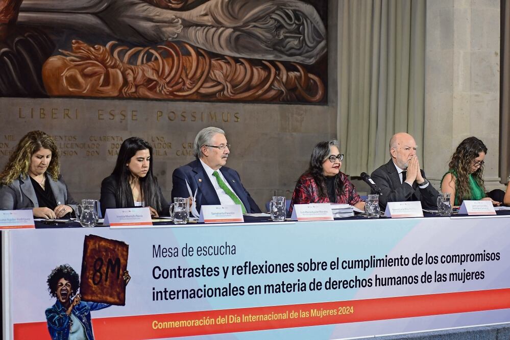 La Presidenta de la SCJN, Norma Piña, recordó que desde la Corte se implementaron jornadas de escucha y diálogo con mujeres víctimas de violencias graves a sus derechos humanos. Foto: Especial