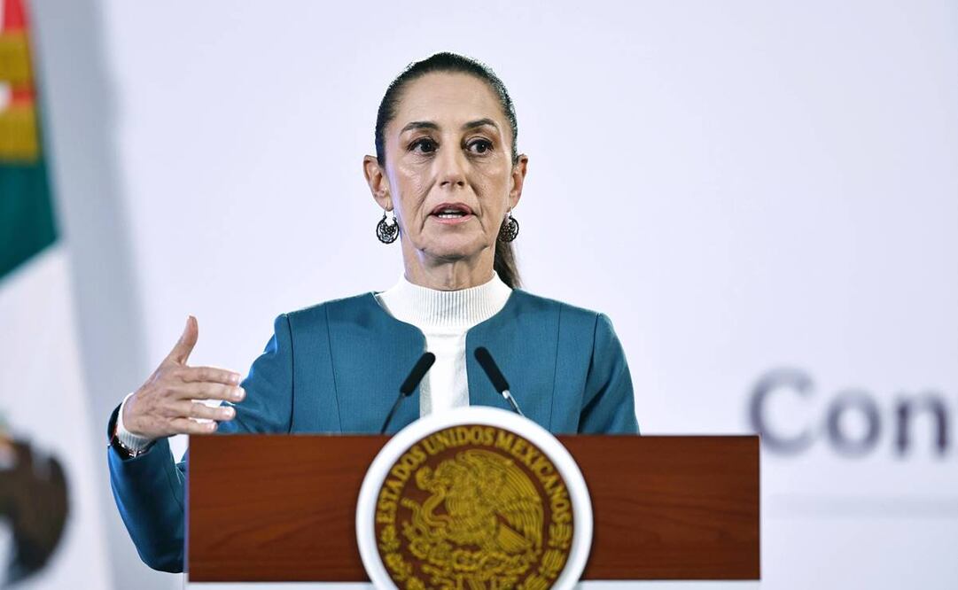 Claudia Sheinbaum Pardo, presidenta de México en su conferencia de prensa del 3 de octubre del 2024. Foto: Sáshenka Gutiérrez. EFE
