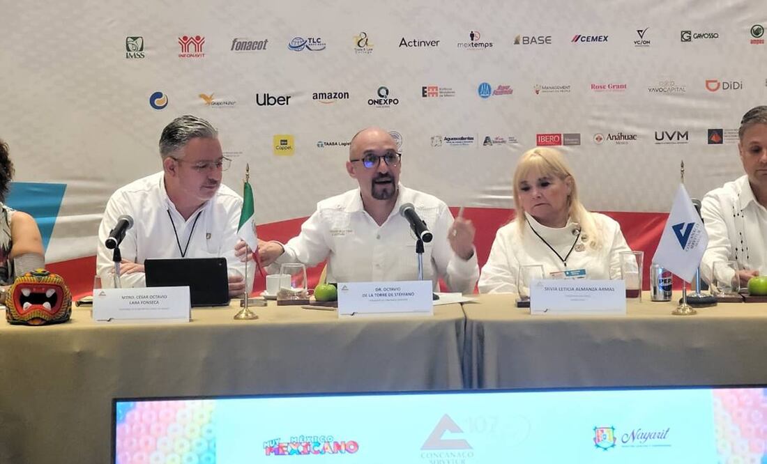 Octavio de la Torre, presidente de la Concanaco en conferencia este 20 de noviembre del 2024. Foto: Especial