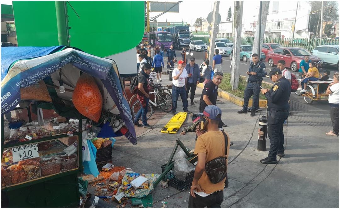 Accidente en Xochimilco. Foto: Especial