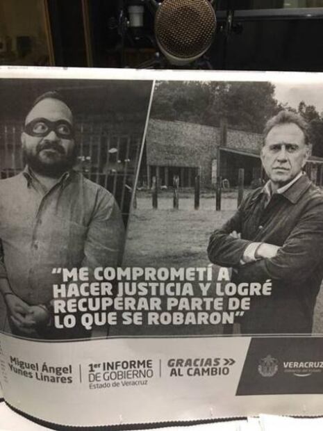 Usa Yunes imagen de Duarte “ladrón” para su Primer Informe