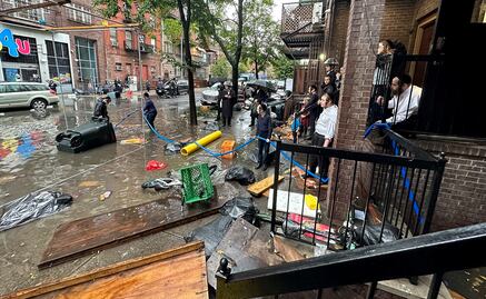 Nueva York inundada por lluvias torrenciales; el Metro parcialmente paralizado