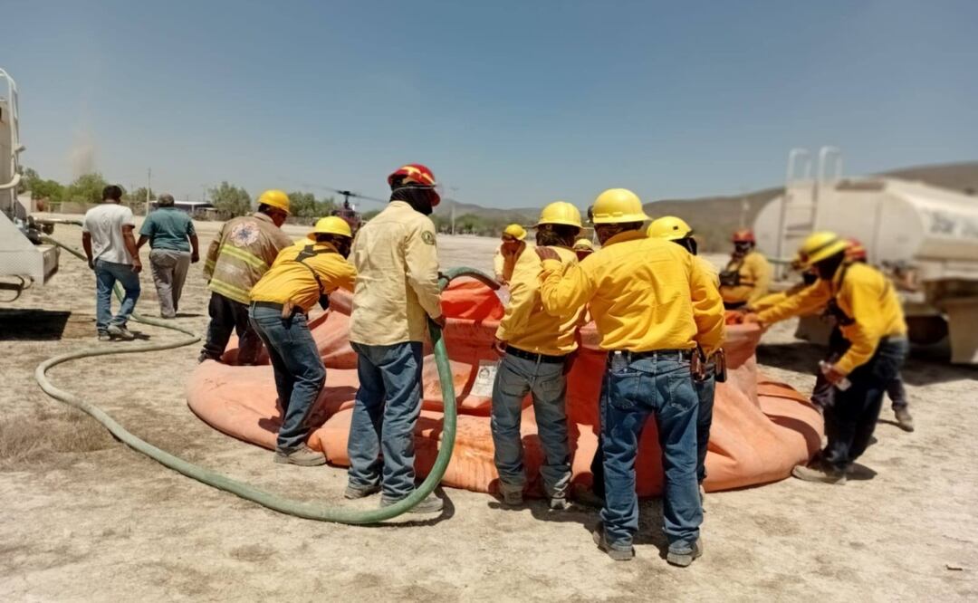 Incendios forestales activos en Tamaulipas; autoridades combaten focos en Tula y Villa de Casas. Foto: Especial