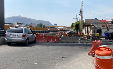¡Toma tus precauciones! Por obras del Trolebús, habrá cierre en carriles laterales de la México-Puebla
