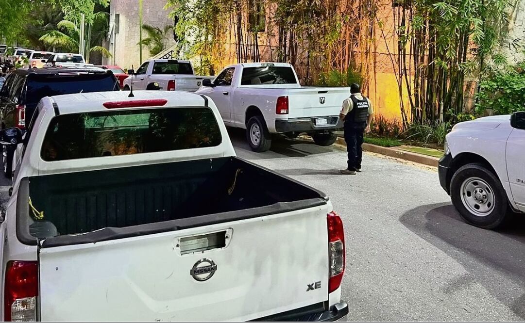 Elementos de la Fiscalía General del Estado de Campeche realizaron una “inspección ocular” en un inmueble presuntamente propiedad de Alejandro Moreno Cárdenas. Foto: Especial 