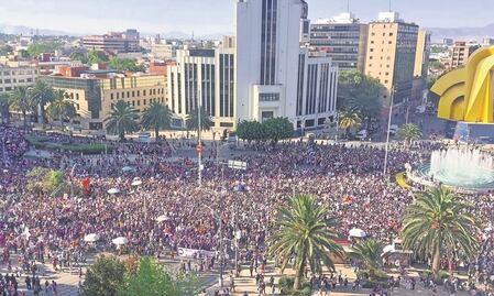Marcha del 8M en CDMX una de las más nutridas: CDHCM