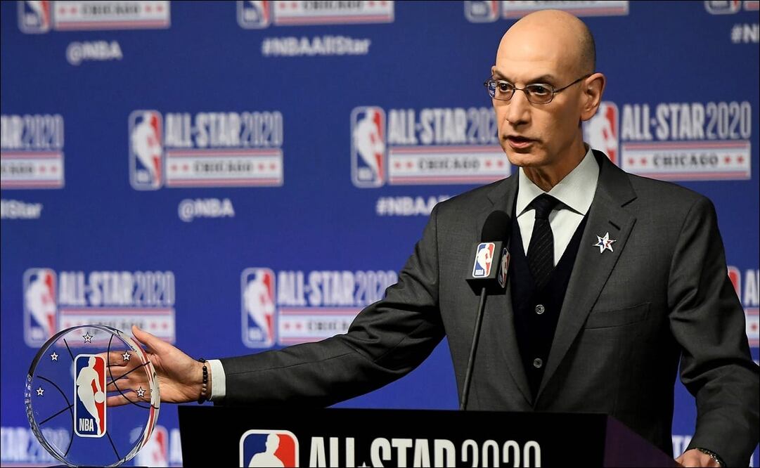 Adam Silver, comisionado de la NBA. Foto: AFP