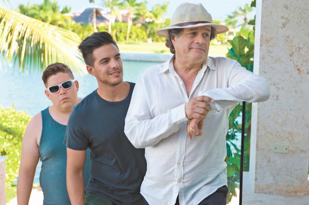 Paco Rueda, Vadhir Derbez y Alejandro Camacho, actores en la cinta que abrió en más de mil pantallas. Foto: Sony México