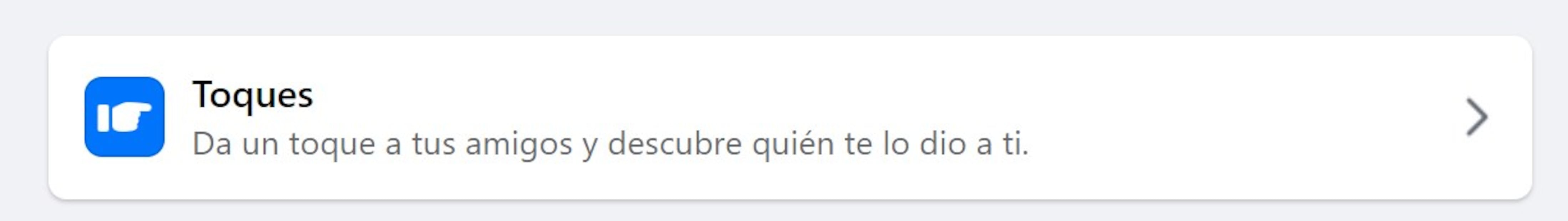 Poke en Facebook. Foto: Captura de pantalla